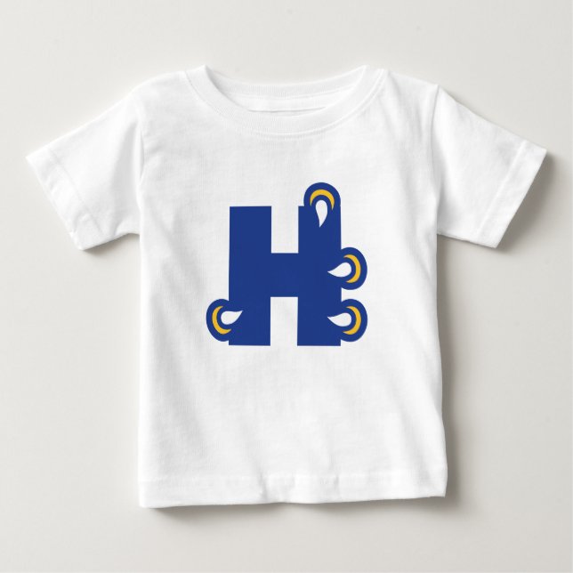 Camiseta Para Bebê Hilbert College H (Frente)