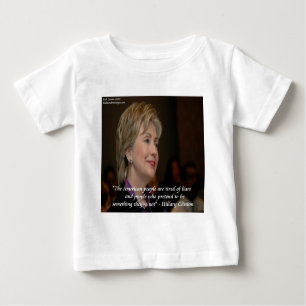 Camiseta Para Bebê Hillary Clinton Americanos São Citados