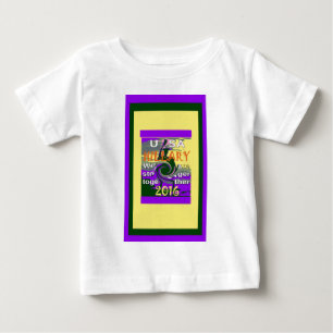 Camiseta Para Bebê Hillary for USA Presidente Somos Mais Fortes