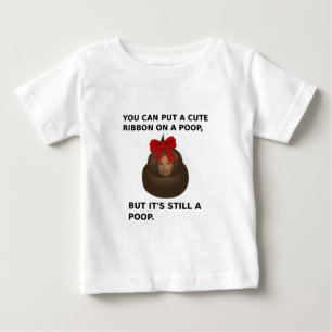 Camiseta Para Bebê Hillary Poop