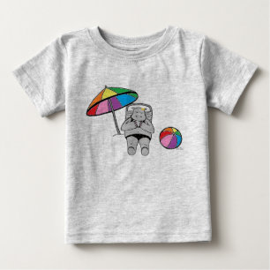 Camiseta Para Bebê Hipopótamo encalhado