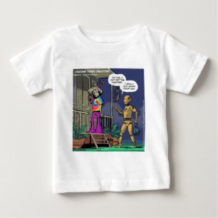 Camiseta Para Bebê Hippie do Teste de Colisão Engraçado