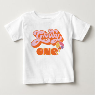 Camiseta Para Bebê Hippie Groovy Um Bebê T-Shirt