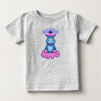 Camiseta Para Bebê Hippo Baby e Todler Shirt
