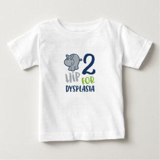 Camiseta Para Bebê Hippo para Displasia da anca