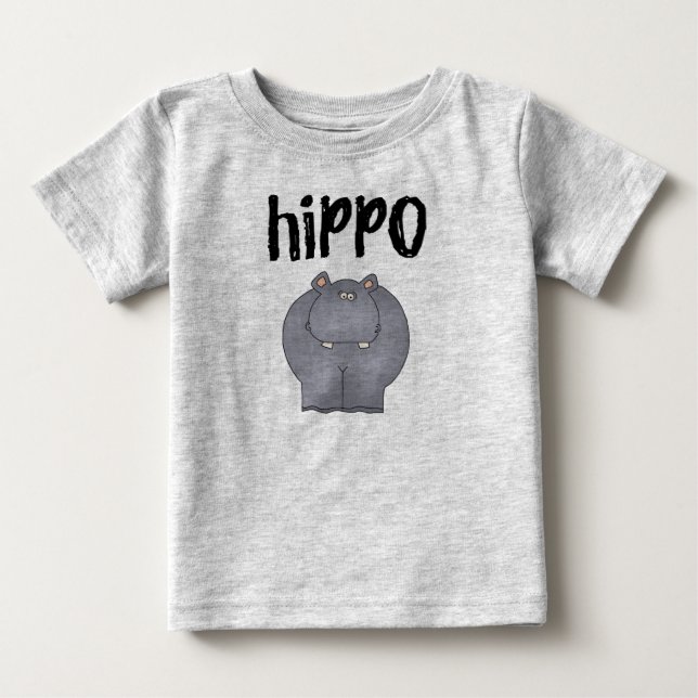 Camiseta Para Bebê Hippopotamus (Frente)