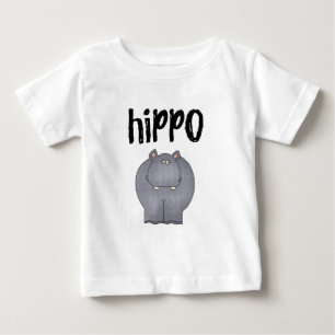 Camiseta Para Bebê Hippopotamus
