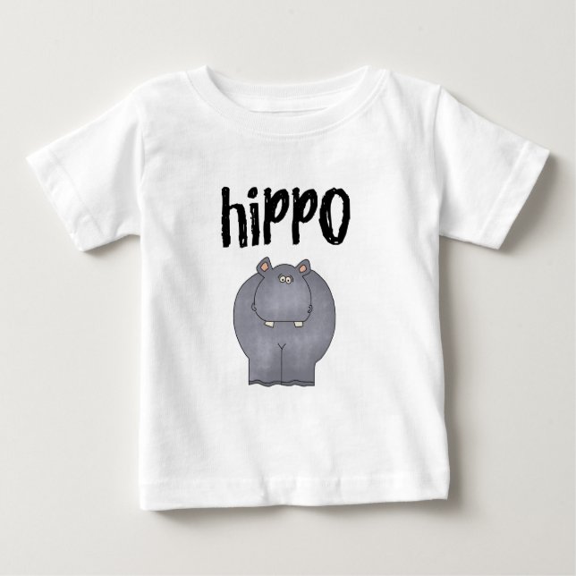 Camiseta Para Bebê Hippopotamus (Frente)