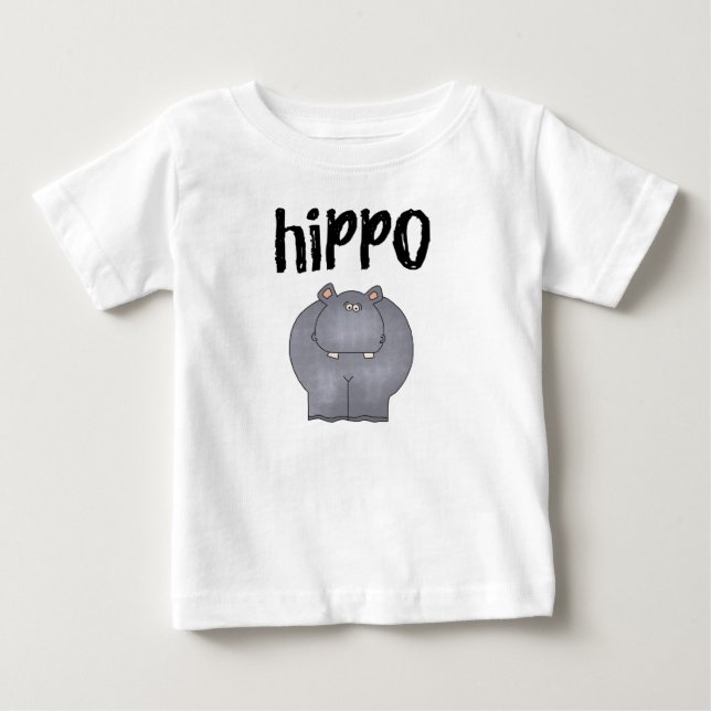 Camiseta Para Bebê Hippopotamus (Frente)