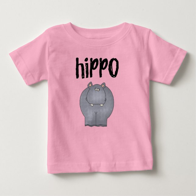 Camiseta Para Bebê Hippopotamus (Frente)