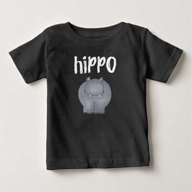 Camiseta Para Bebê Hippopotamus (Frente)