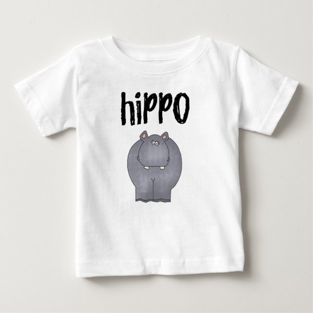 Camiseta Para Bebê Hippopotamus (Frente)