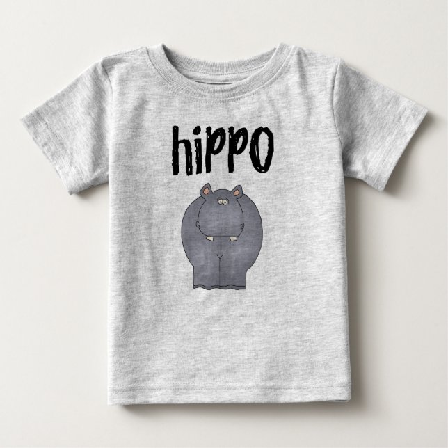 Camiseta Para Bebê Hippopotamus (Frente)