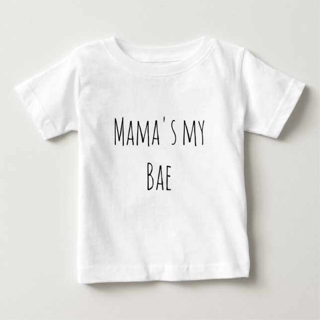Camiseta Para Bebê Hipster bestselling dos bae do Mama meu na moda (Frente)