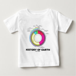 Camiseta Para Bebê História da terra (tempo Geological)