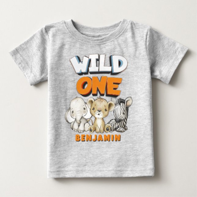 Camiseta Para Bebê Histórias em quadrinhos Selvagens Personalizadas S (Frente)