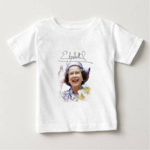 Camiseta Para Bebê HM Queen Elizabeth II
