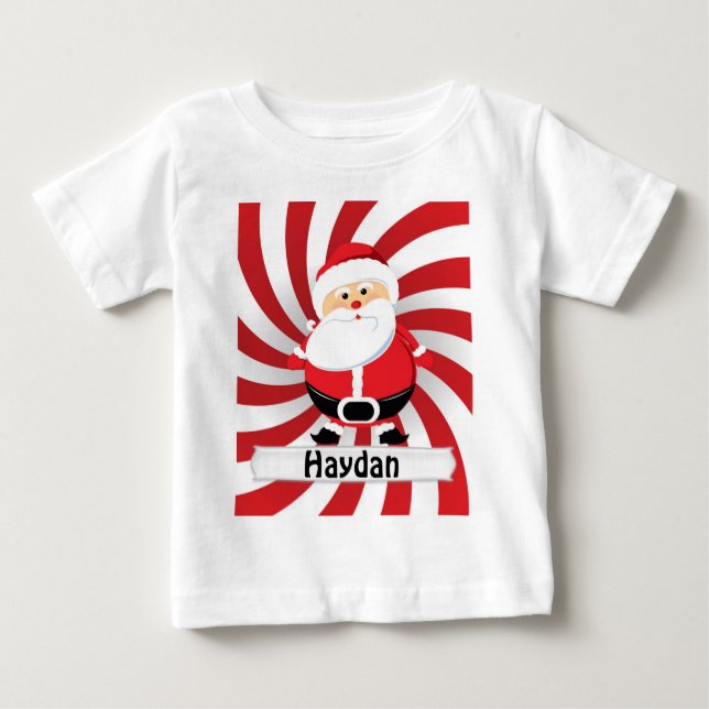 CAMISETA PARA BEBÊ HO HO HO (Frente)