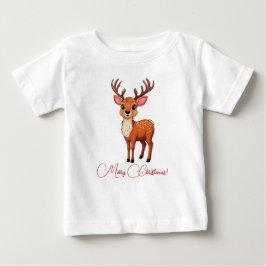 Camiseta Para Bebê Ho-Ho-Ho! É um Reindeer Kid!