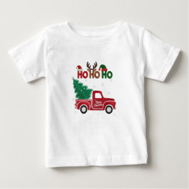 Camiseta Para Bebê Ho-Ho-Ho Elegant Soft Merry Christmas Party