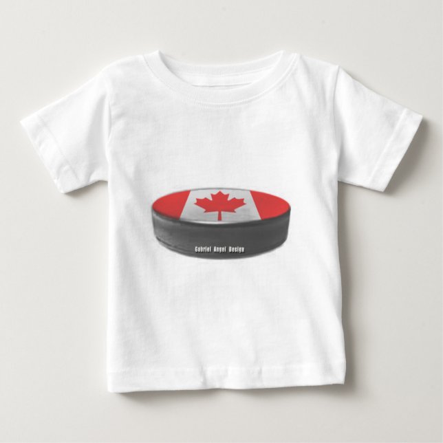 Camiseta Para Bebê Hockey do Canadá (Frente)