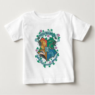 Camiseta Para Bebê HOGWARTS™ Floral Crest