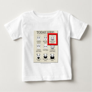Camiseta Para Bebê Hoje eu sinto bom caótico