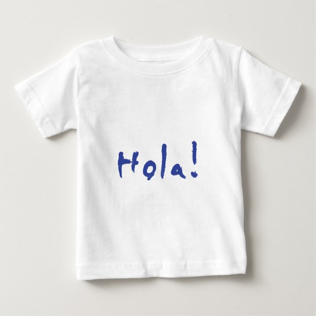 Camiseta Para Bebê Hola (Frente)