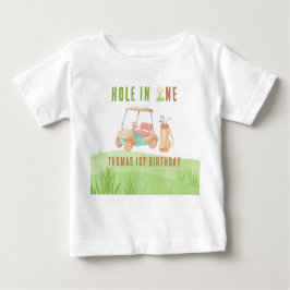 Camiseta Para Bebê Hole In One First Birthday Party