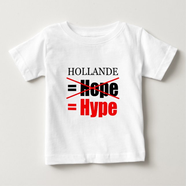 Camiseta Para Bebê Hollande Não Esperança, mas Hype Kids Tee (Frente)