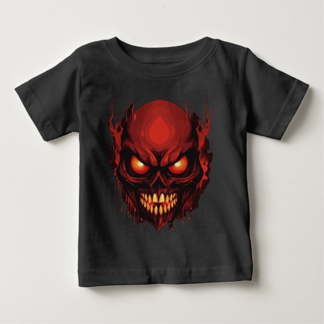 Camiseta Para Bebê Hollow Horrifying (Frente)