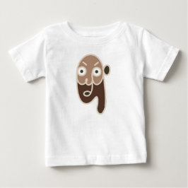 Camiseta Para Bebê Homem Abstrato do Café