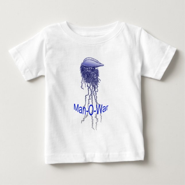 Camiseta Para Bebê homem da guerra (Jelly) (Frente)