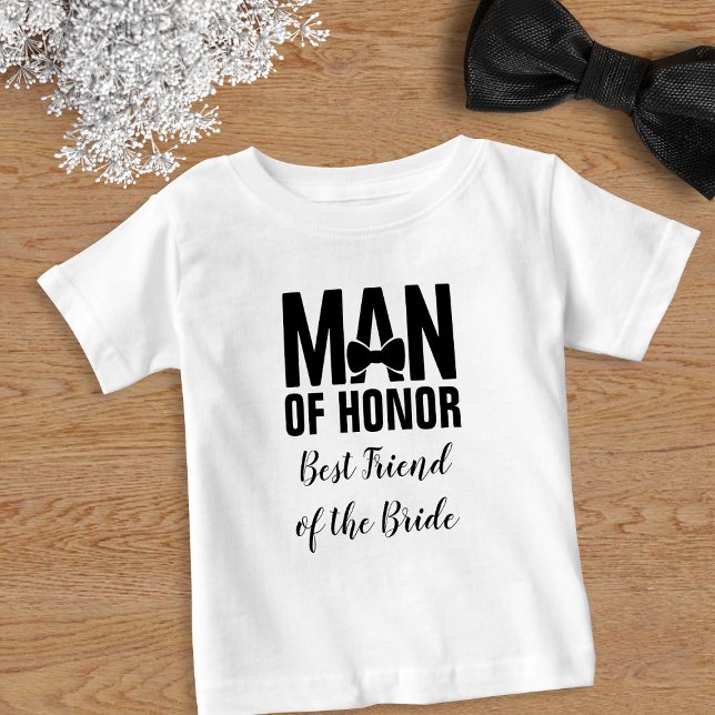 Camiseta Para Bebê Homem de Honra Melhor Amigo da Noiva (For your man of honor. Available in adult sizes too)