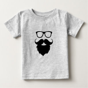 Camiseta Para Bebê Homem engraçado maduro da barba