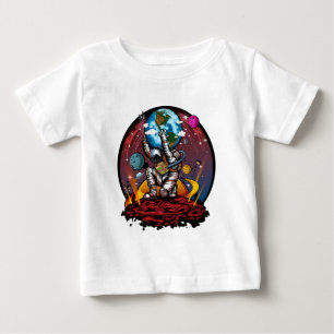 Camiseta Para Bebê Homem Espacial Atlas