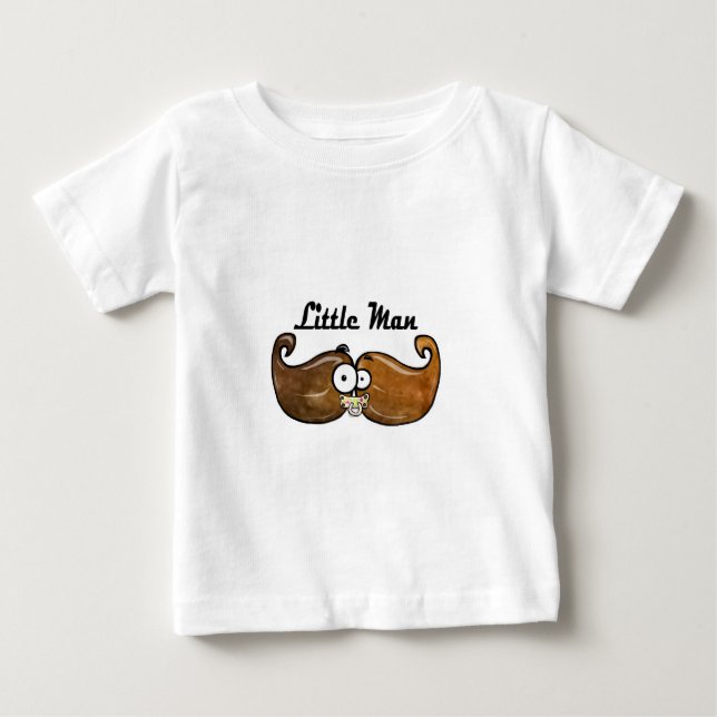 Camiseta Para Bebê Homem Pequeno (Frente)
