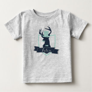 Camiseta Para Bebê Homem pequeno dos cervos, costume, Bodysuit do