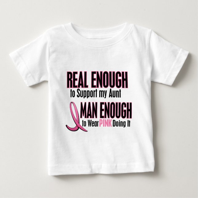 Camiseta Para Bebê Homem Real Suficiente O Suficiente 1 TIA De Cancer (Frente)