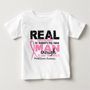 Camiseta Para Bebê Homem Real Suficiente O Suficiente Para O Cancer D