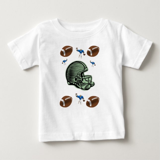 Camiseta Para Bebê Hoodie Football Todlers (Frente)
