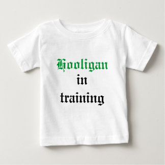 Camiseta Para Bebê Hooligan, no treinamento