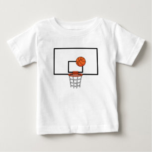 Camiseta Para Bebê Hoop de basquetebol