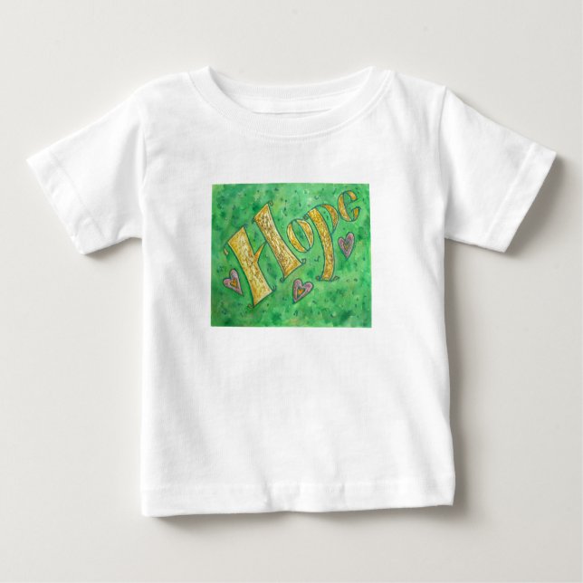 Camiseta Para Bebê HopeT-Shirt (Frente e Trás) (Frente)