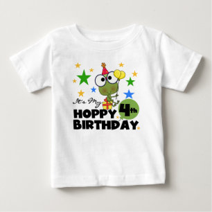 Camiseta Para Bebê Hoppy Sapo 4.º t-shirts e presentes