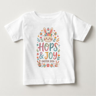 Camiseta Para Bebê Hops & Joy Easter Shirt for Kids