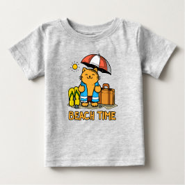 Camiseta Para Bebê Hora da praia 1