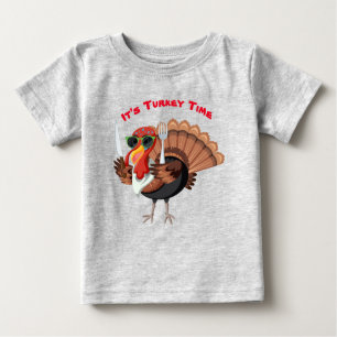 Camiseta Para Bebê Hora da Turquia, Baby T-Shirt