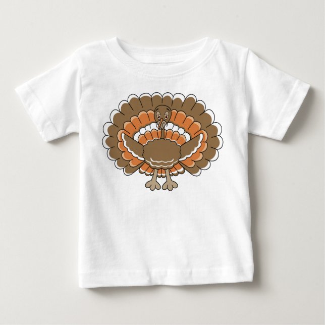 Camiseta Para Bebê Hora da Turquia T-Shirt (Frente)