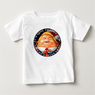 Camiseta Para Bebê Hora de acusar, "gênio muito estável "